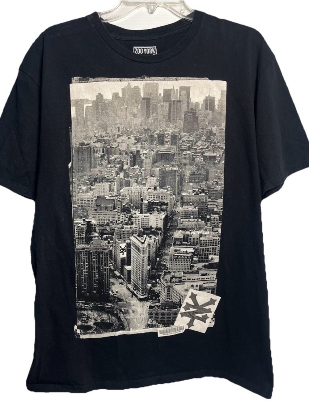 Zoo York Mens Black NYC Skyline Graphic T-Shirt Flatiron Building Size XL